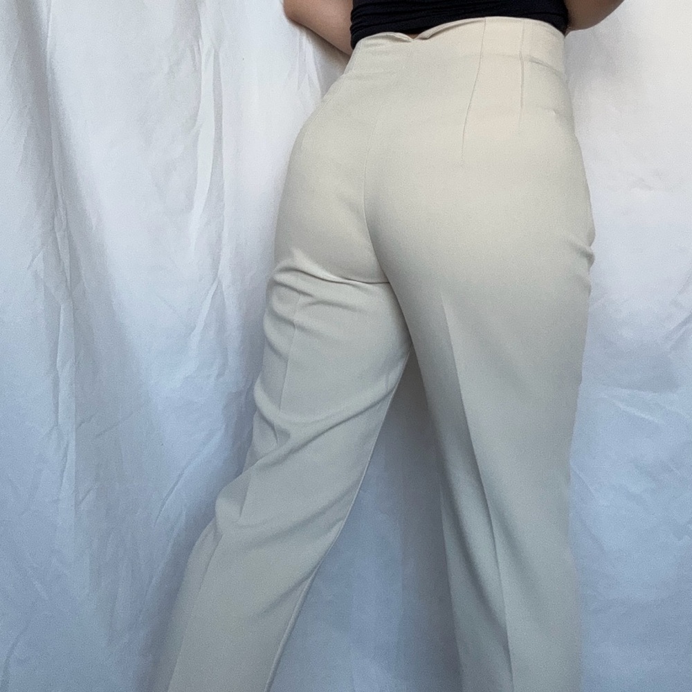 Zara Cream Trousers - Picture 3 of 10